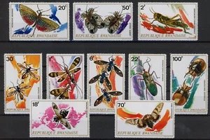 Ruanda 1973: insectos - buen conjunto de estampillas muy finas MNH - Imagen 1 de 1