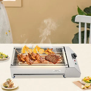 BBQ Grill Barbecue Heat Control Elektrischer Tragbarer Grill Elektrogrill 1500W - Bild 1 von 18