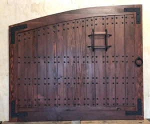 Solid reclaimed lumber gate w/side jambs speakeasy custom Your Size - Picture 1 of 13