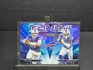 Panini Playoff Josh Allen Thunder & Lightning Blue 2021 #tl-8 Buffalo Bills - Imagen 1 de 1