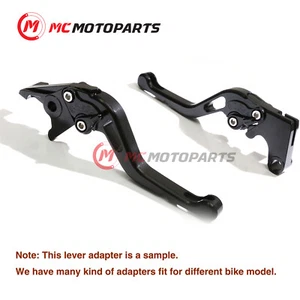 CNC Short GP Clutch Brake Levers Black For Suzuki GSXR 600 04 05 - Picture 1 of 6
