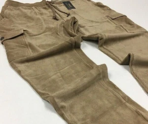Polo Ralph Lauren VTG Retro Corduroy Cargo Jogger Track Pants Sweatpants Running - Picture 1 of 14