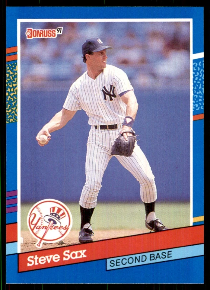 1991 Donruss Steve Sax New York Yankees #163 - Image 1 of 2