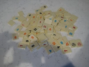 Rummikub Numbers 1980 Set of 106 Game Replacement Tiles Crafts Hobbies Scrapbook - Picture 1 of 1