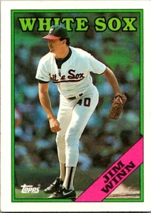 White Sox Pitcher Jim Winn Topps Baseball Card Number 688 Season 1988 - Picture 1 of 2
