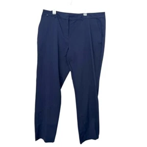Long Tall Sally Plus Size Pants Womens 20 Cotton Rich Chino Blue Business Career - Picture 1 of 9