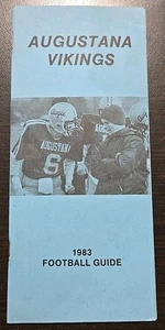 Augustana College 1983 calendario de fútbol americano y guía vikingos - Imagen 1 de 2