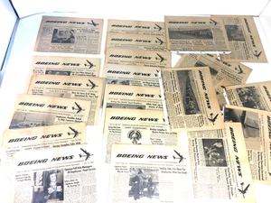 Lotto di 21 Boeing News 1952 / '53 Ben Tenuti Boeing Storia Vintage Memorabilia ✈️ - Foto 1 di 22