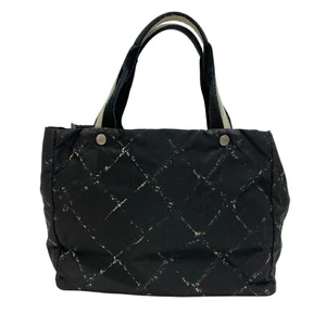 CHANEL Chanel Old Travel Line MM Shoulder Bag Tote Black Z0013056 - Picture 1 of 10