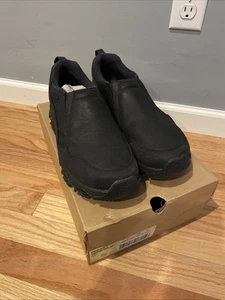 New MERRELL MEN'S COLDPACK 3 BLACK NUBUCK THERMO MOC WP MOCCASIN SHOES 12 READ - Picture 1 of 15