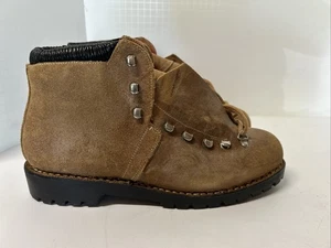 Vintage neu Raichle braun Leder Wandern Bergsteigen Stiefel Schweiz Herren 10,5 E - Bild 1 von 8