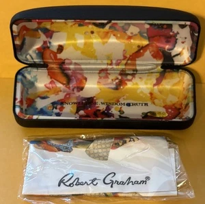 Gafas de sol Robert Graham estuche rígido negro paño de pulido como está (A) - Imagen 1 de 7