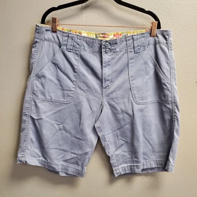 Pantalones Cortos Levis Para Mujer 16 Azul Informal Elástico Algodón Forro Floral Bolsillos Verano Foto 1 de 4