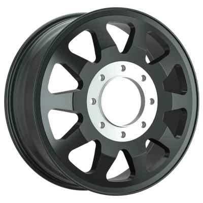 22x8.25 Hostile H400 Dually Inner Asphalt (Black) Wheel 8x210 (115mm) - Image 1 of 4