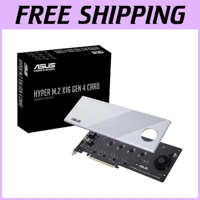 High Speed PCIe 4.0 X4 Expansion Card - 4 NVMe M.2 - Image 1 of 4