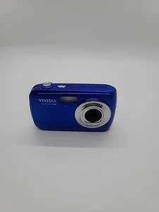 Fotocamera digitale compatta Vivitar ViviCam S126 blu alimenta testata!!! - Foto 1 di 7