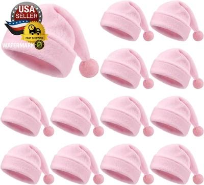 12 Piezas Sombrero de Papá Noel Adulto a Granel Gnomo Navidad Sombrero Unisex Felpa Imitación Piel Terciopelo San Foto 1 de 4