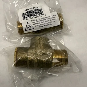 (SET2)  MERRILL PRVNL50-A  1/2"INLET/OUTLET  NO-LEAD BRASS PRESSURE RELIEF VALVE - Picture 1 of 4