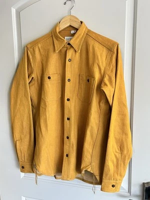 Gustin #80 Japan Heavy Moleskin Workshirt  Men Small  - Gold Khaki - Image 1 of 4