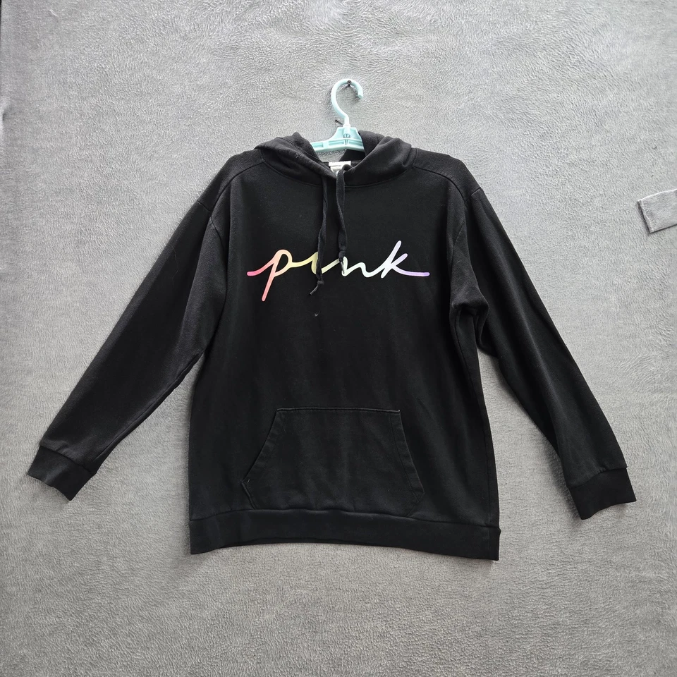 Sudadera con capucha ROSA Victoria's Secret para mujer M (170/96A) negra amarilla verde púrpura Foto 1 de 4