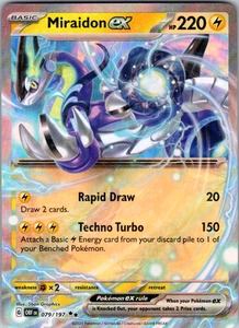 Miraidon ex 079/197 SV03: Obsidian Flames Double Rare - NM - Picture 1 of 2