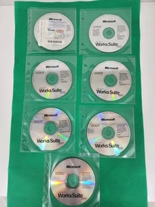 Jeu complet de 7 CD Microsoft Works Suite 2000 - clé de produit - semble inutilisé - OEM - Photo 1/3