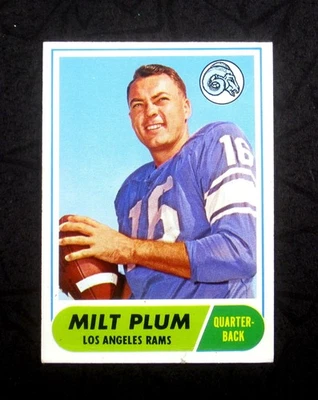 1968 TOPPS SET BREAK Milt Plus #104 Los Angeles Rams LOW GRADE (small tear) - Image 1 of 3