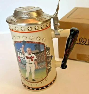 Cal Ripken Jr 2131 A League Of His Own Baseball Stein Longton Crown Nuevo En Caja Foto 1 de 4