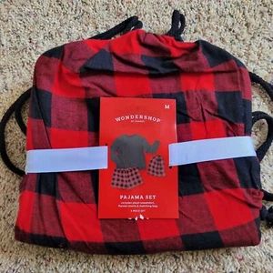 Neu mit Etikett Target Damengröße Medium Pyjama-Set Shorts & Langarm Weihnachten Büffel - Bild 1 von 3