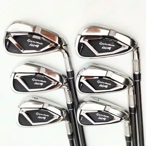 TaylorMade M4 Iron Set 5-9+Pw 6pc FUBUKI TM6 Graphite Flex S Right Hand Used - Picture 1 of 6