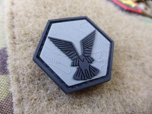 Selous Scouts Hexagon Patch, steingrau oliv schwarz / 3D Rubber Patch - Picture 1 of 4