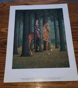 VTG 11x14 National Gallery Of Art Print Rene Magritte The Blank Signature - Picture 1 of 4