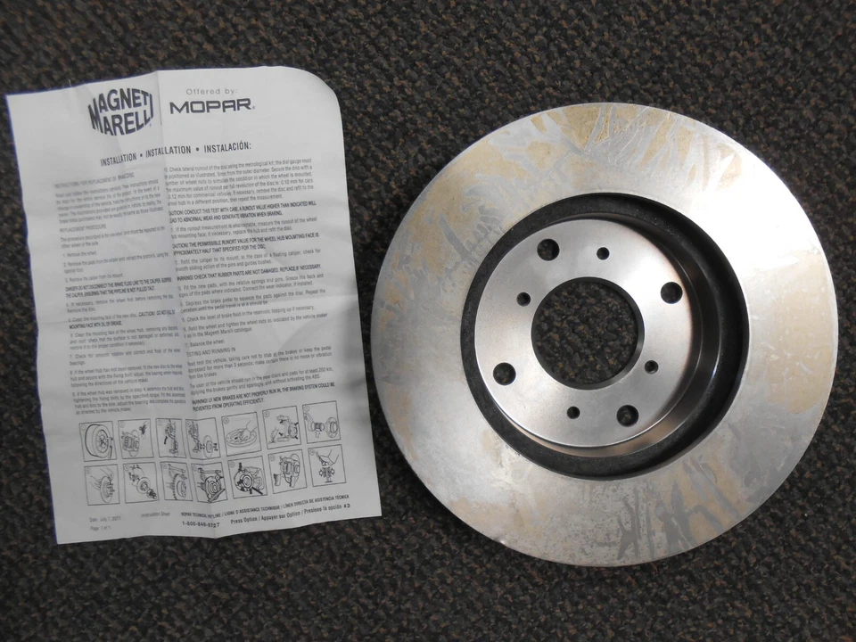 Nuevo de Lote Antiguo Magneti Marelli por Mopar Rotor de Freno de Disco Acura CL Honda Accord 1AMVR10233 Foto 1 de 4