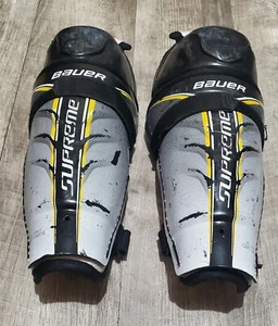 10" Bauer Supreme Youth Shin Guards - Picture 1 of 5