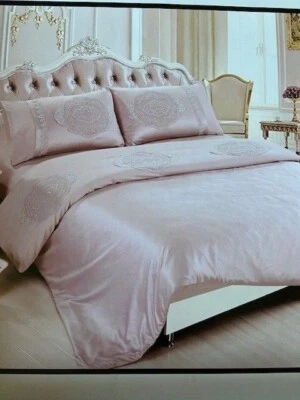 DANTELA VITA SATIN BEDDING: flat sheet, duvet cover, 2 pillowcases Made Turkey - Image 1 of 4