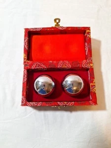 Vintage Chinesische Anti Stress Baoding Kugeln Orientalisches Glockenspiel Kugeln Box Shouxing - Bild 1 von 6