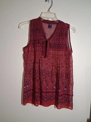 Antigua Blusa Azul Marino Transparente Negocios Informal Cachemira Retro Y2K Grannycore Tanque Talla Pequeña Foto 1 de 4