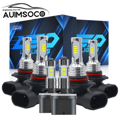 6x For Pontiac Aztek 2001-2005 9005 9006 880 Headlight Fog Light LED Combo Bulbs - Image 1 of 4