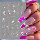 3D Nail Sticker Butterfly Flower Nail Art Decals Christmas Snowflake Deroration