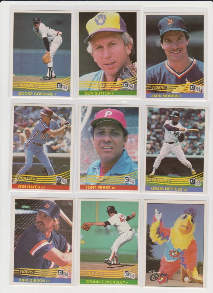 1984 Donruss Baseball U-pick #331-660 NM you pick base common star RC rookie HOF - Image 1 of 1
