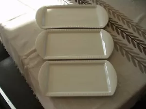 Set of 3 Different Sizes Ceramic Serving Sushi Appetisers Sandwiches Dish BNIB - Picture 1 of 4