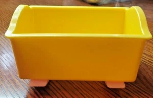Vintage Tyco Sesame Street Doll House Baby Crib Yellow Very good vintage condit - Picture 1 of 6