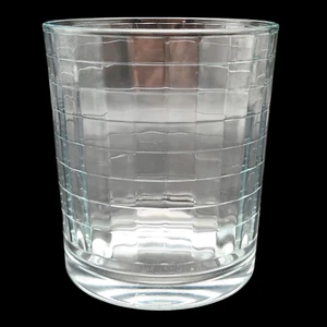 Circleware Fensterscheibe Doppel Altmodisch Glas Becher - 4" Quadratisch Optik Gitter - Bild 1 von 7