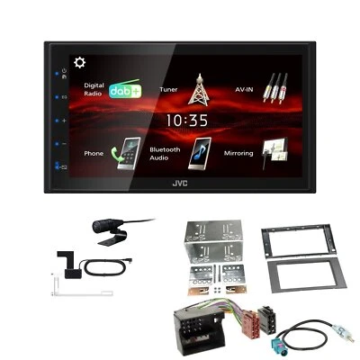 JVC Bluetooth 2DIN DAB+ Autoradio für Ford Transit 2006-2013 anthrazit - Bild 1 von 4