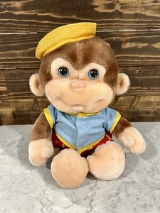 Vintage 1986 Hasbro Softies Googlies 10" Monkey Wearing Banana Shorts & Shirt - Picture 1 of 8
