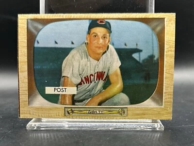 1955 Bowman # 32 Wally Post Cincinnati Redlegs - Image 1 of 2