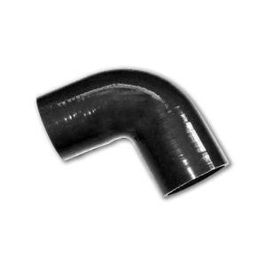 Black Silicone 90 Degree Bend Reducer Elbow Hose 51mm - 64mm 2" - 2.5" 2 1/2" - Bild 1 von 6