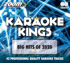 Zoom Karaoke Kings - Big Chart Hits of 2020 - Double CD+G Set - 42 Pop Tracks - Picture 1 of 7