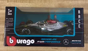 Lewis Hamilton George Russell Burago 1:43 Petronas Formula 1 Mercedes AMG F1 - Picture 1 of 10