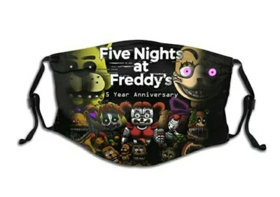 Tietouxiaozi Five Nights  Freddy's Bear Boys and Girls Half Face Cover Reusable - Image 1 of 4